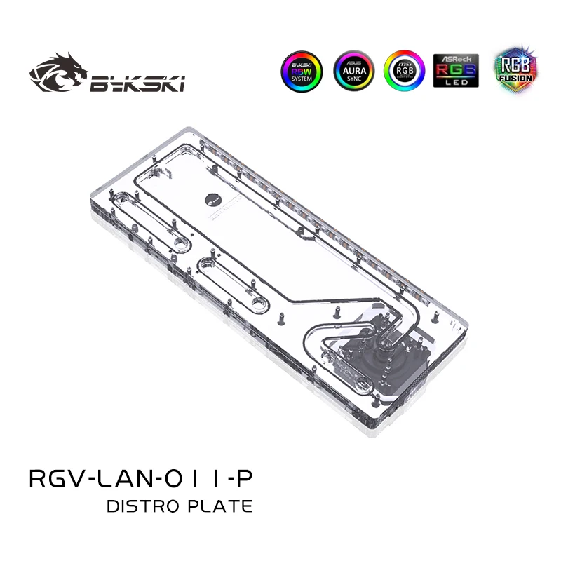 Distro Plate Ddc Pump Combo - BYKSKI Acrylplatine, Wasserdistro-Platte, Verwendung für LIAN