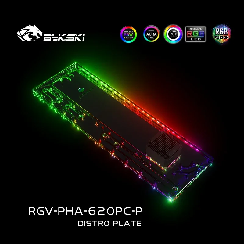Distro Plate Ddc Pump Combo - Bykski Acryl-Distro-Platte/Board-Reservoir für PHANKTEKS 620PC-Gehäuse/Wasserkühlersystem/Combo-DDC-Pumpe RGV-PHA-620PC-P