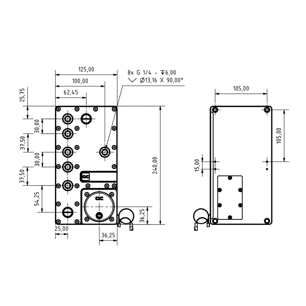 Alphacool Core Distro Plate 24 – Integrated Pump Reservoir Distro Plate Bewertung und Preis