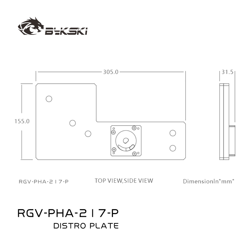 Bykski RGV-PHA-217-P Acryl-Dis – Distro Plate Ddc Pump Combo Bewertung und Preis